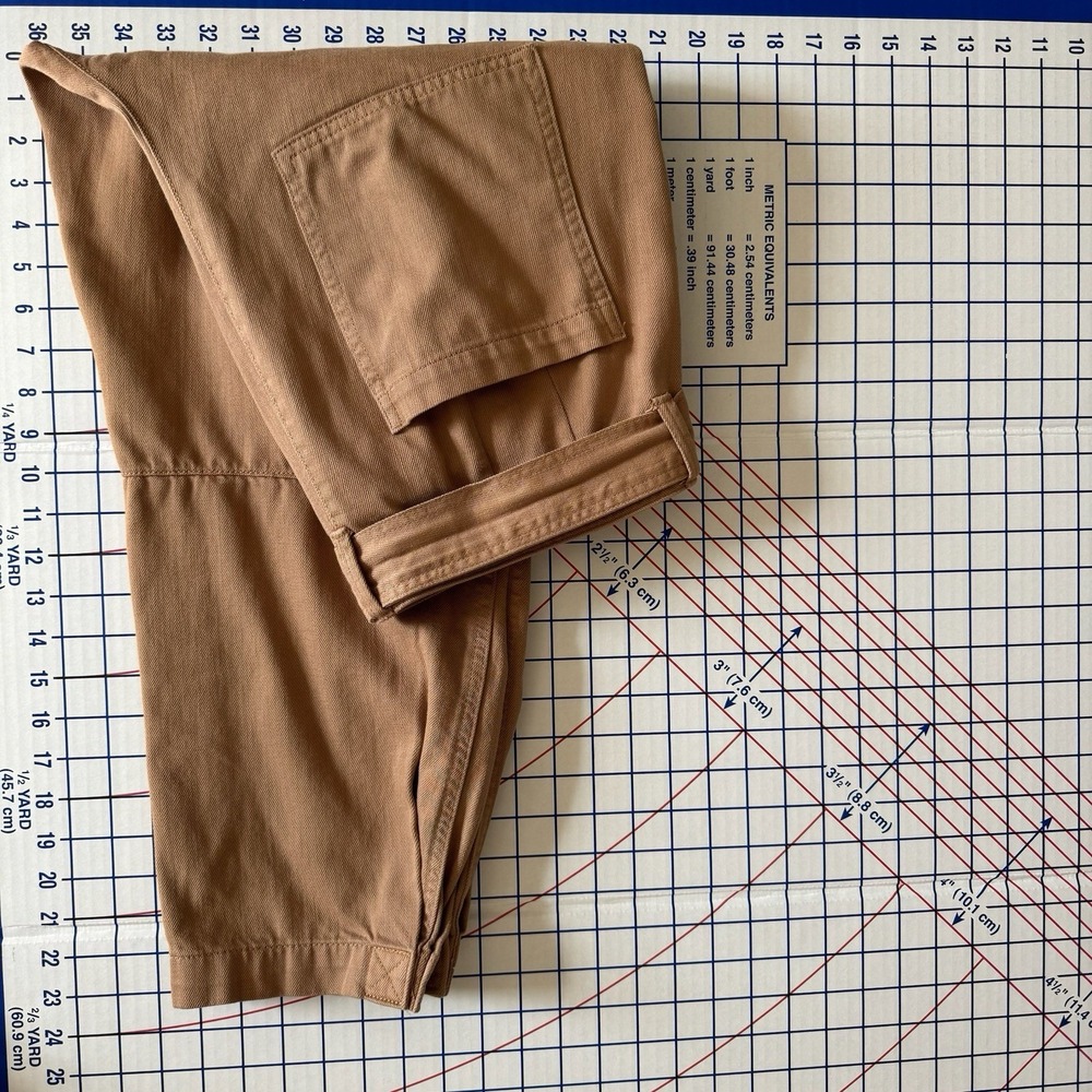Banana Republic High Rise Tapered Utility Pants Iced Latte 12 Tan Cargo Safari - Picture 12 of 14